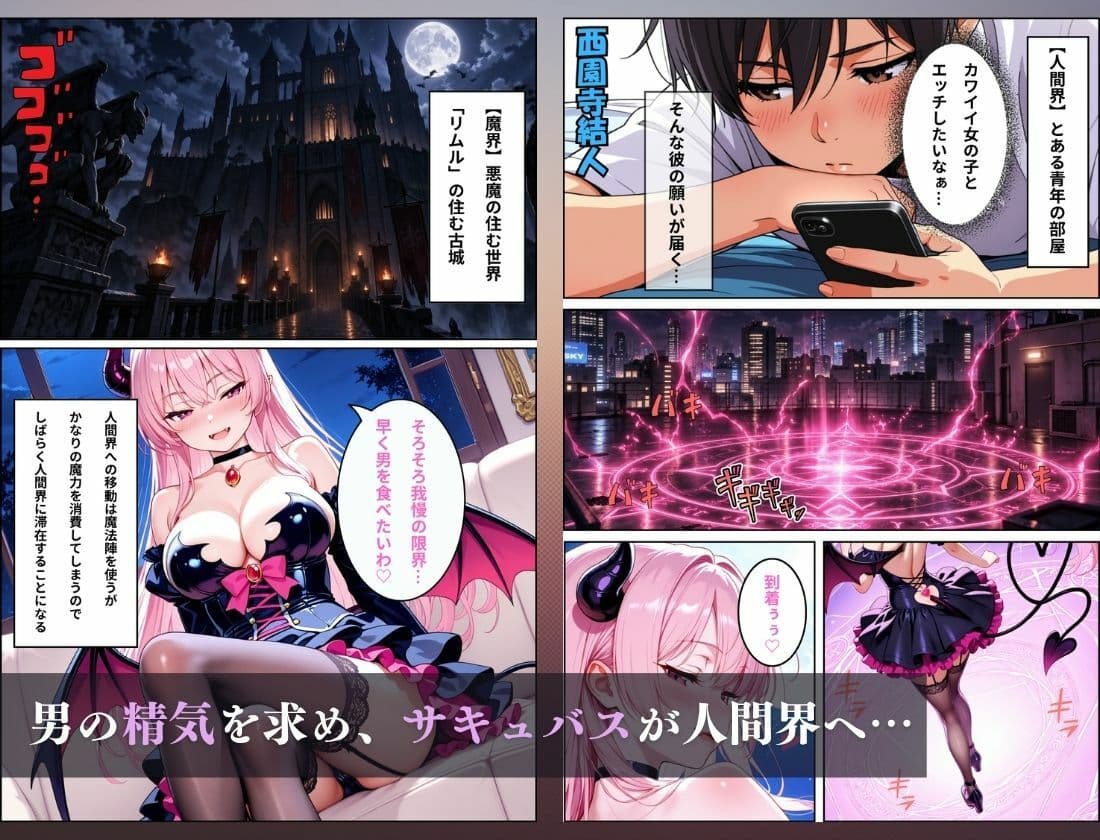 サキュバスとエッチしたら女体化した話 サンプル1