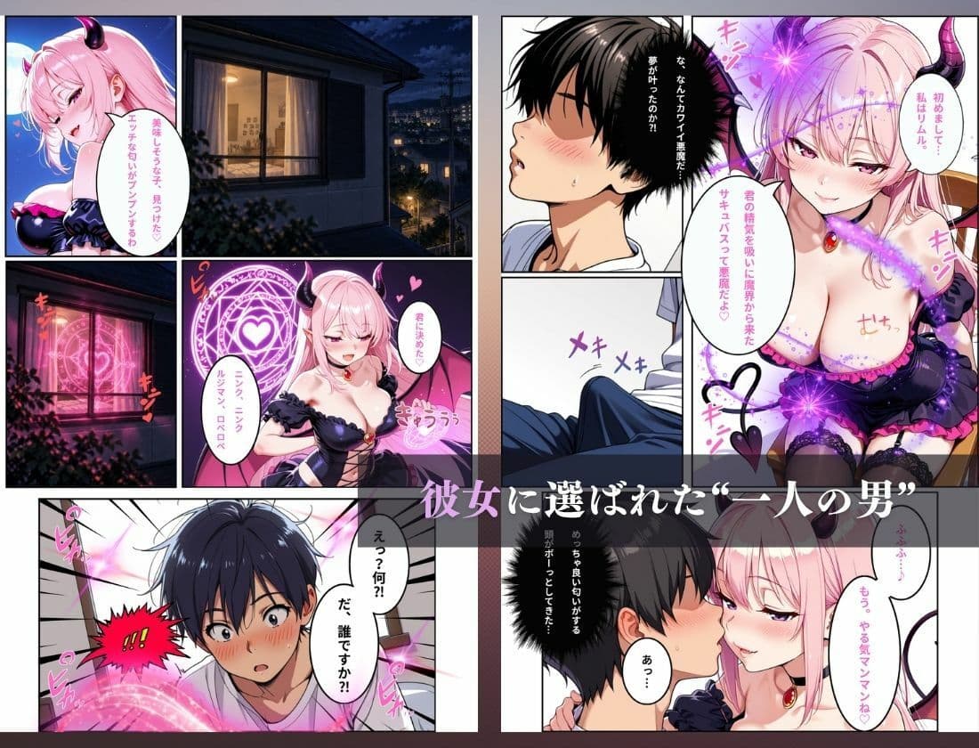 サキュバスとエッチしたら女体化した話 サンプル2