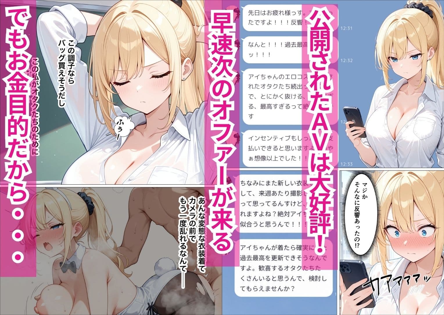 一軍に執着するギャル、同人AVデビューでコスプレ開発された話 サンプル7