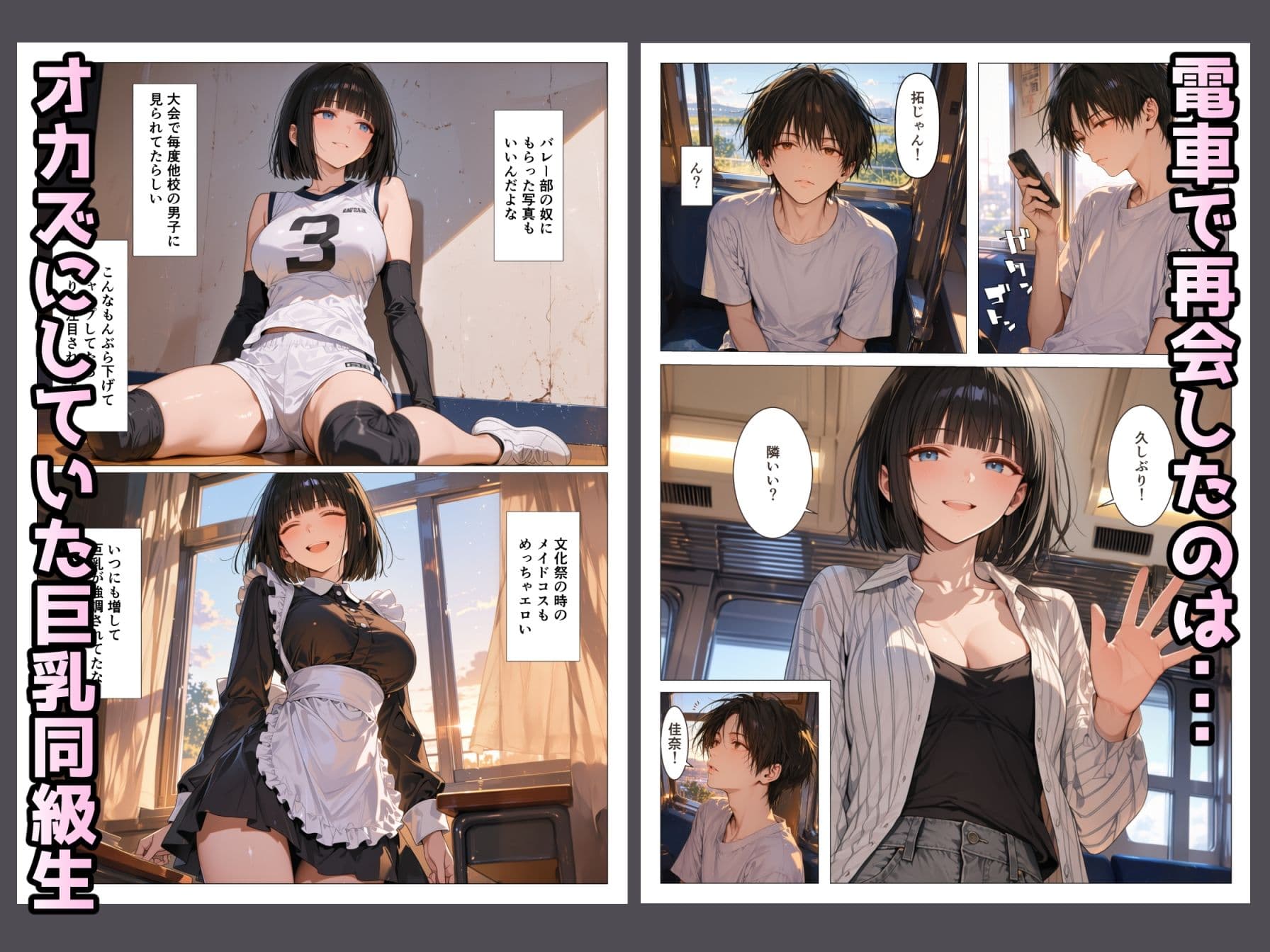 あの頃オカズにしていた巨乳同級生と再会した日にヤリまくるのが一番エロい サンプル1