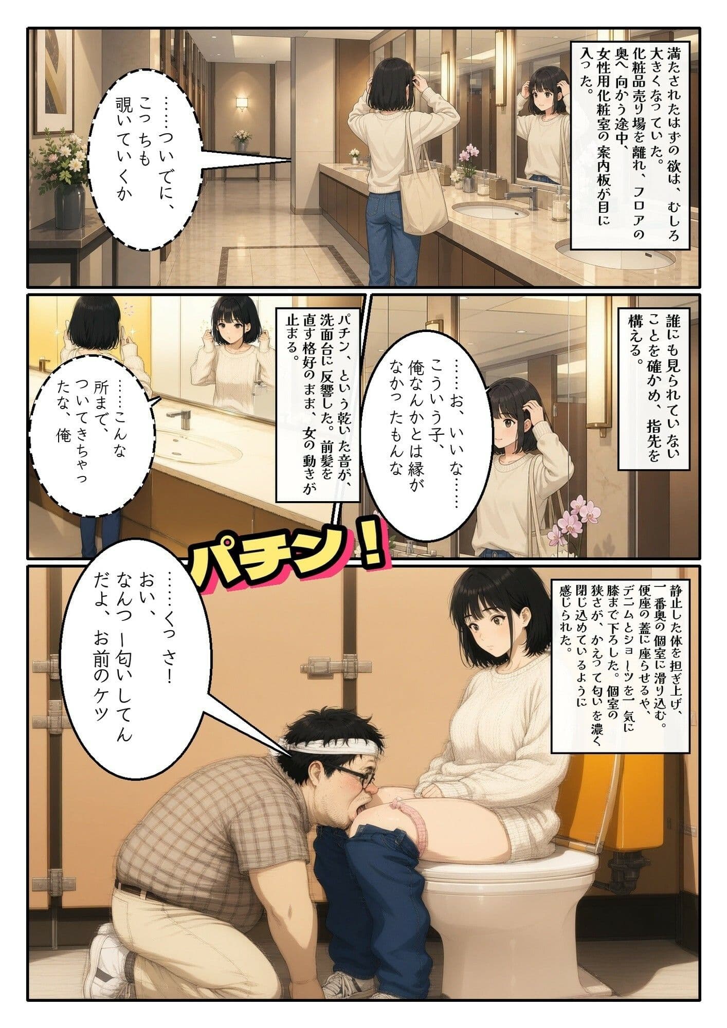 時が止まれば、女の匂いは僕のもの〜童貞、時を止める。嗅ぎ責めに堕ちた地下アイドル【デパート編】〜 デジタルコミック版 サンプル5