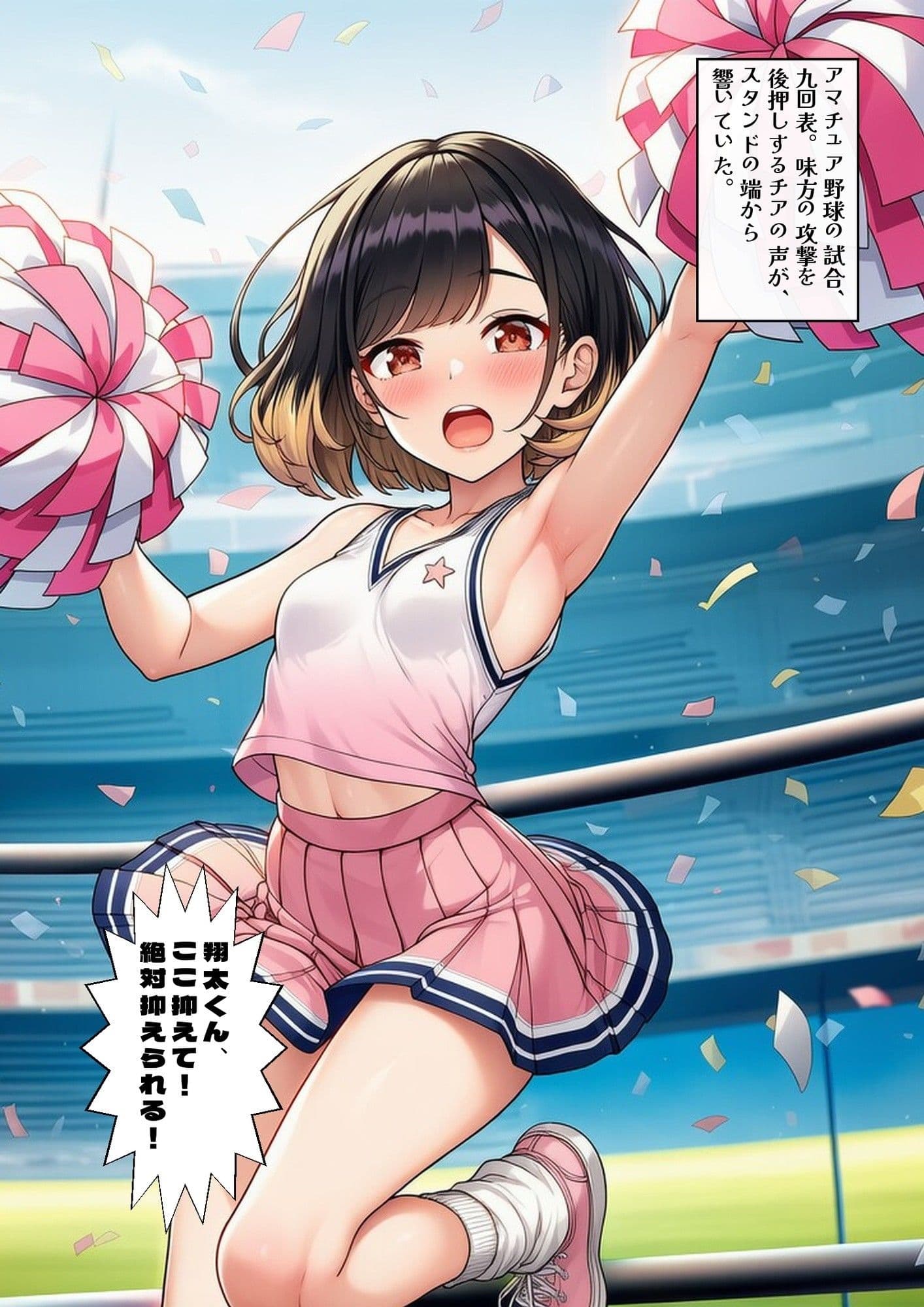 嗅ぎ責め輪〇で寝取られた彼女〜淫臭を晒された、僕の自慢のチアガール〜 デジタルコミック版 サンプル3