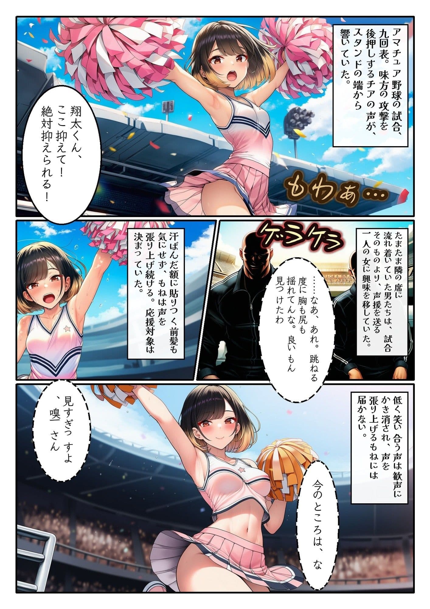 嗅ぎ責め輪〇で寝取られた彼女〜淫臭を晒された、僕の自慢のチアガール〜 デジタルコミック版 サンプル4