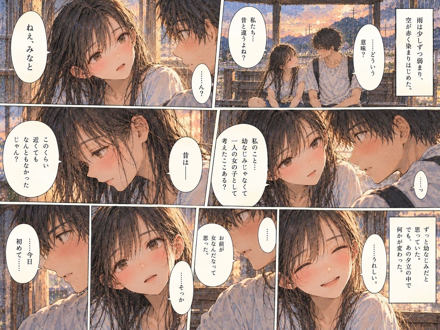 雨宿り、幼なじみが女になった。〜濡れた彼女と二人きりになった夏の夕暮れ〜 サンプル5