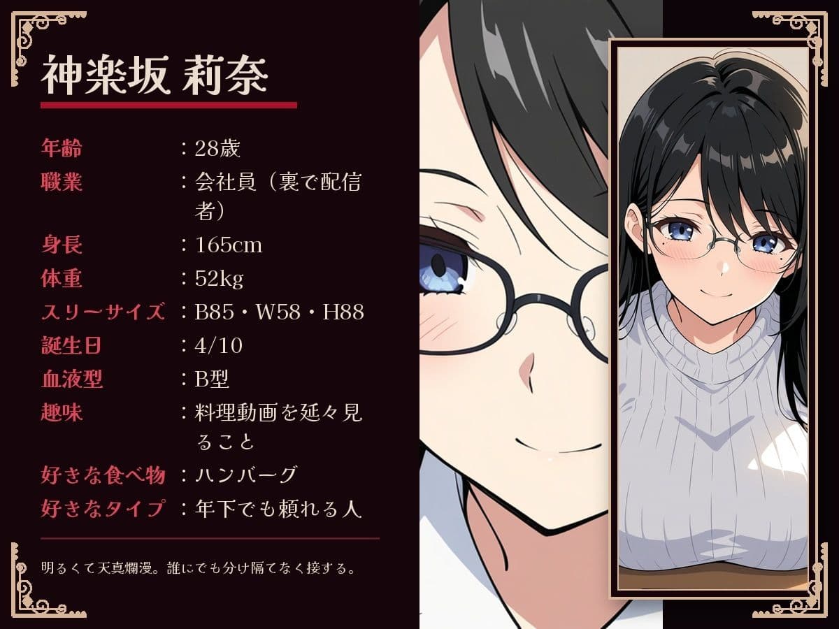 彼氏には内緒にしてください 〜隣人に配信で堕とされる眼鏡OL〜 サンプル8