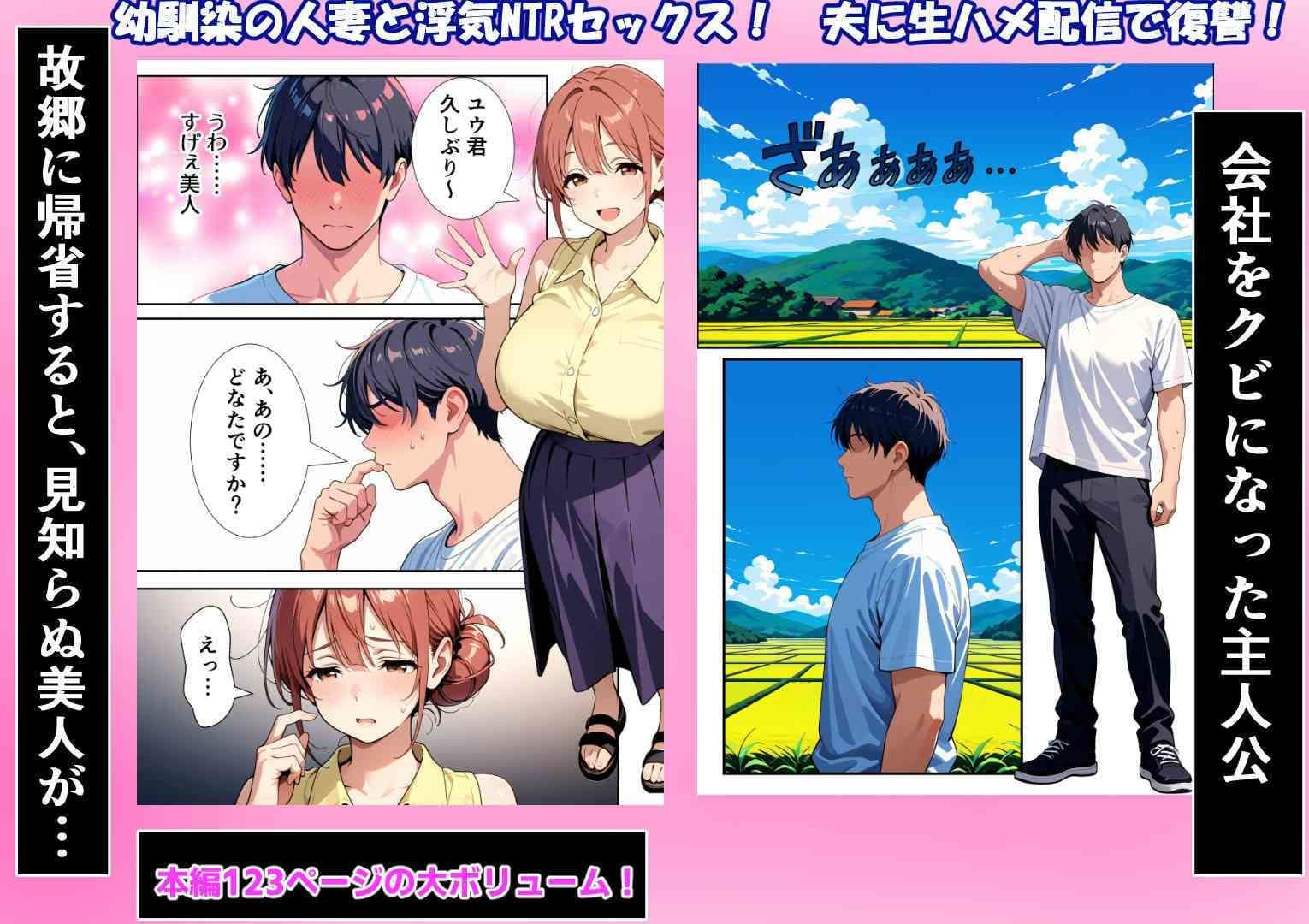 幼馴染がクズ男と結婚して人妻になってたから童貞だけど寝取ることにした サンプル2