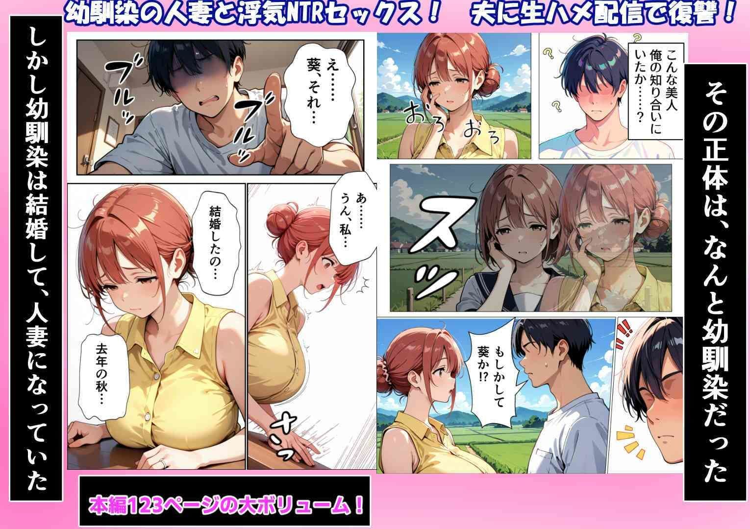 幼馴染がクズ男と結婚して人妻になってたから童貞だけど寝取ることにした サンプル3
