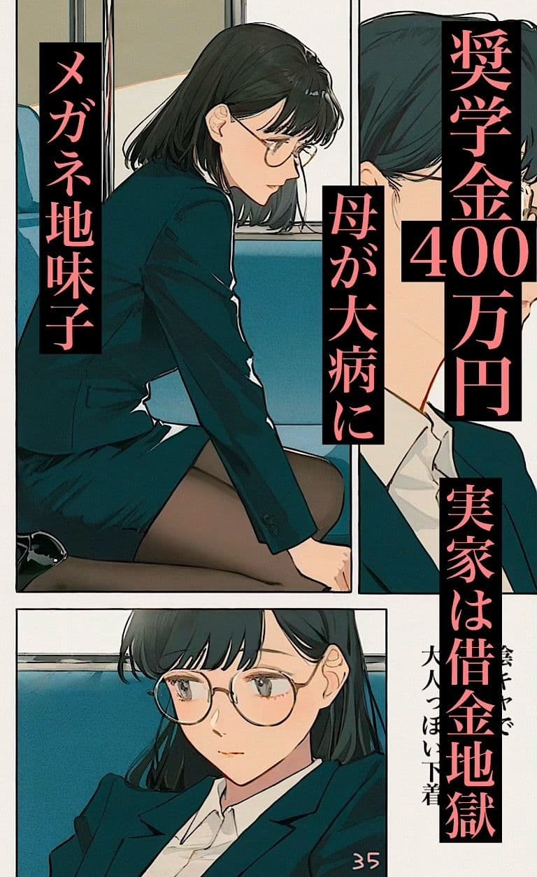 500ページ★大手下着メーカー【シコール】の面接がエチエチ過ぎる件！奨学金メガネ地味女子ジジイ面接官達と社会の厳しさ中出しセックス！！ サンプル1