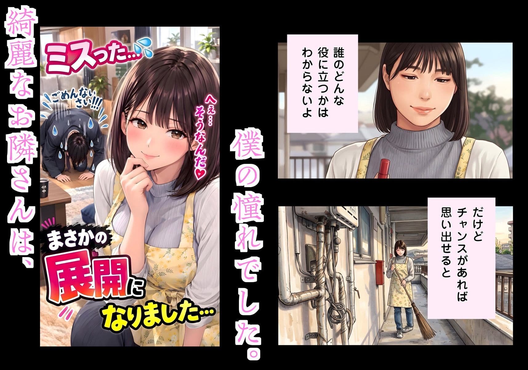 ミスして土下座したら、大家さんに押し倒された件〜「ずっと好きでした」両想い同居人の甘々お仕置き交尾〜 サンプル1