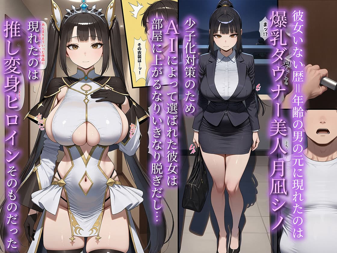 ある日突然、AIが選んだ『相性ぴったり』の爆乳ダウナー美人を変身ヒロイン姿で何度もハメ続けて、快楽堕ちさせ妊娠までさせる話 サンプル1