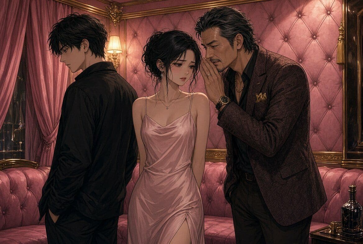 「カップルでソープランドに勤務中、VIP客から『彼氏さんも同席して』と言われ、同席したぼく」 サンプル5