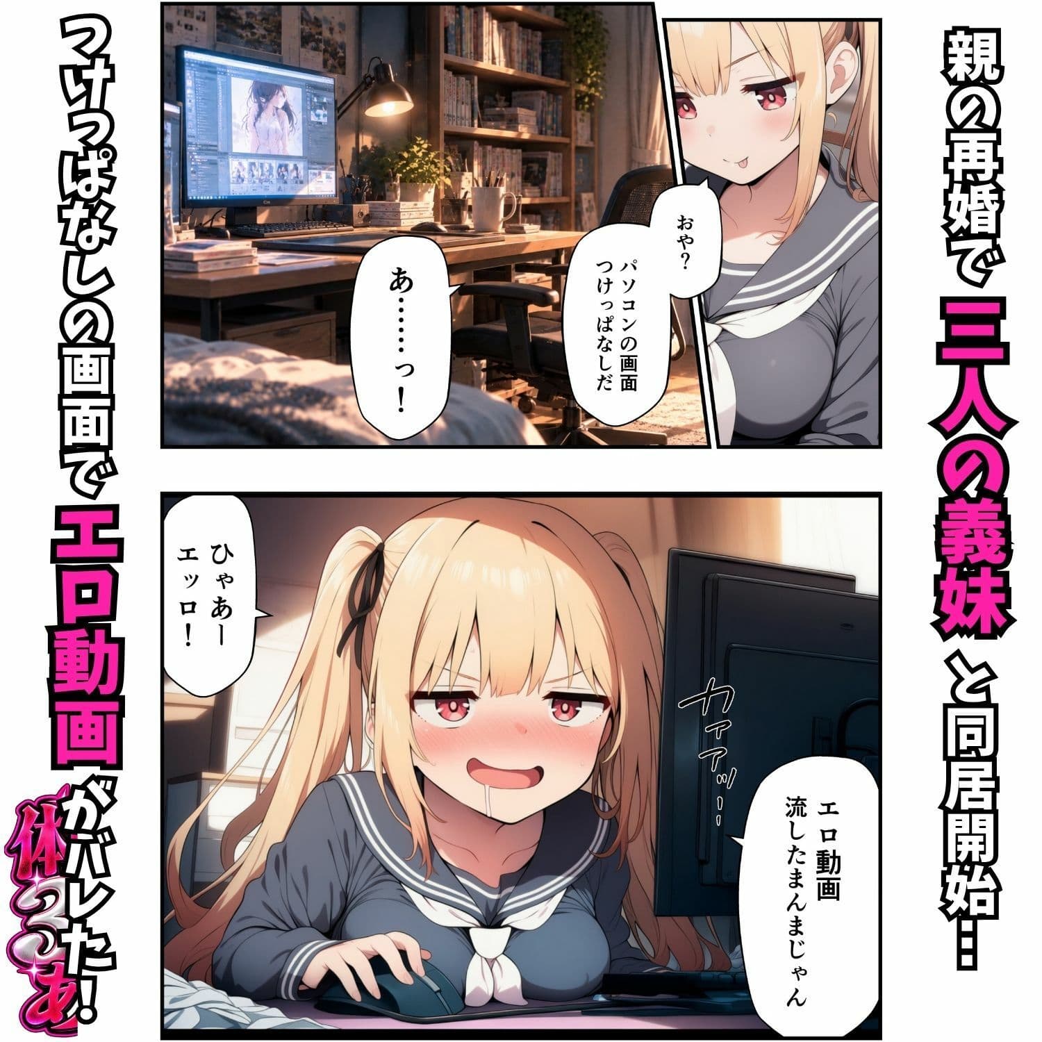 三姉妹が逆夜●い！義妹ハーレムで生ハメ三昧 サンプル1