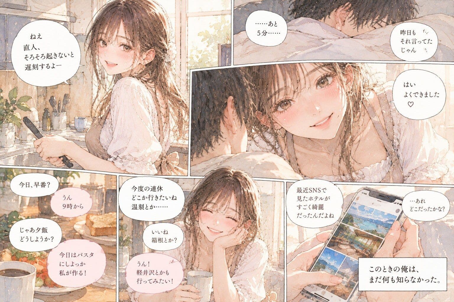 彼女の裏アカウントを見つけたら、知らない男との旅行写真が投稿されていた。 サンプル1