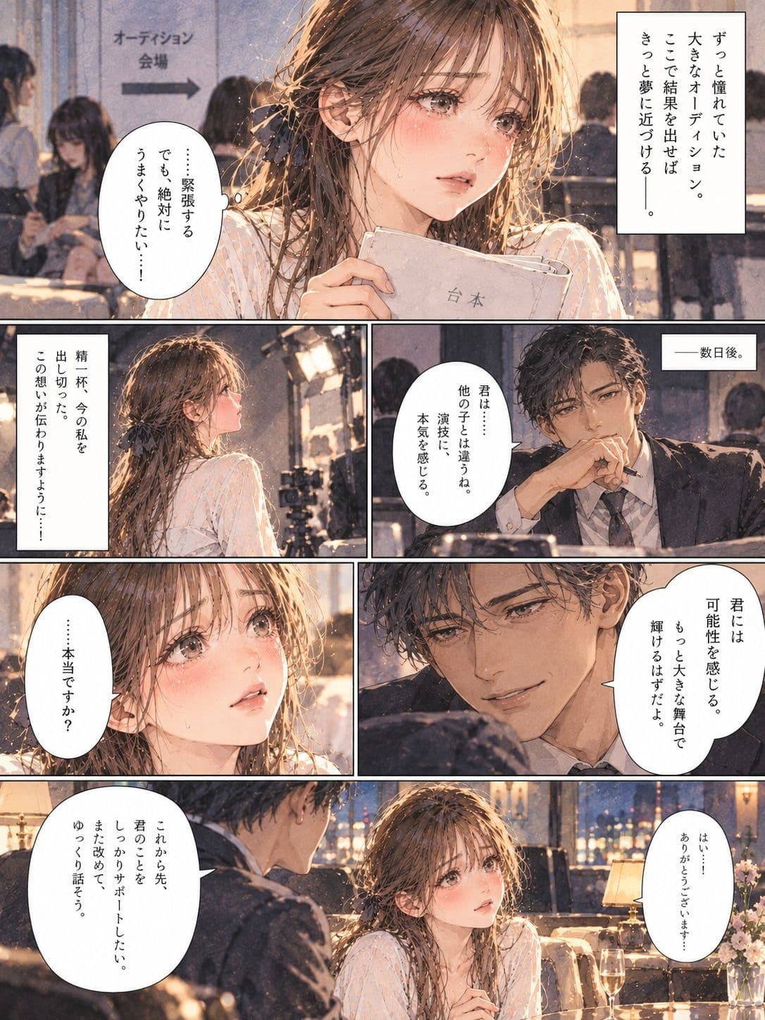 「これが最後のチャンスなの」――芸能界で夢を追う彼女が選んだ枕営業。 サンプル2