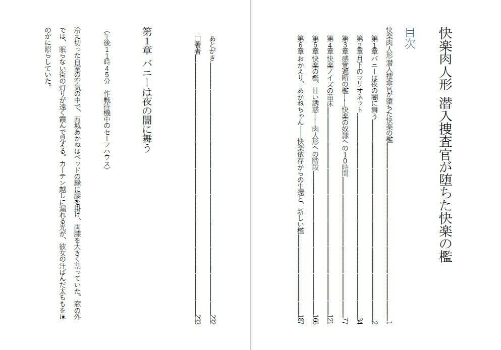 快楽肉人形 潜入捜査官が堕ちた快楽の檻 感覚遮断調教・エリートエージェントの末路 サンプル1