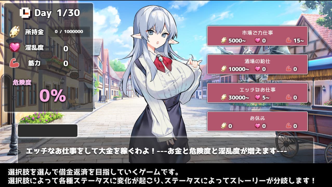 貧困エルフの借金返済性活 サンプル3