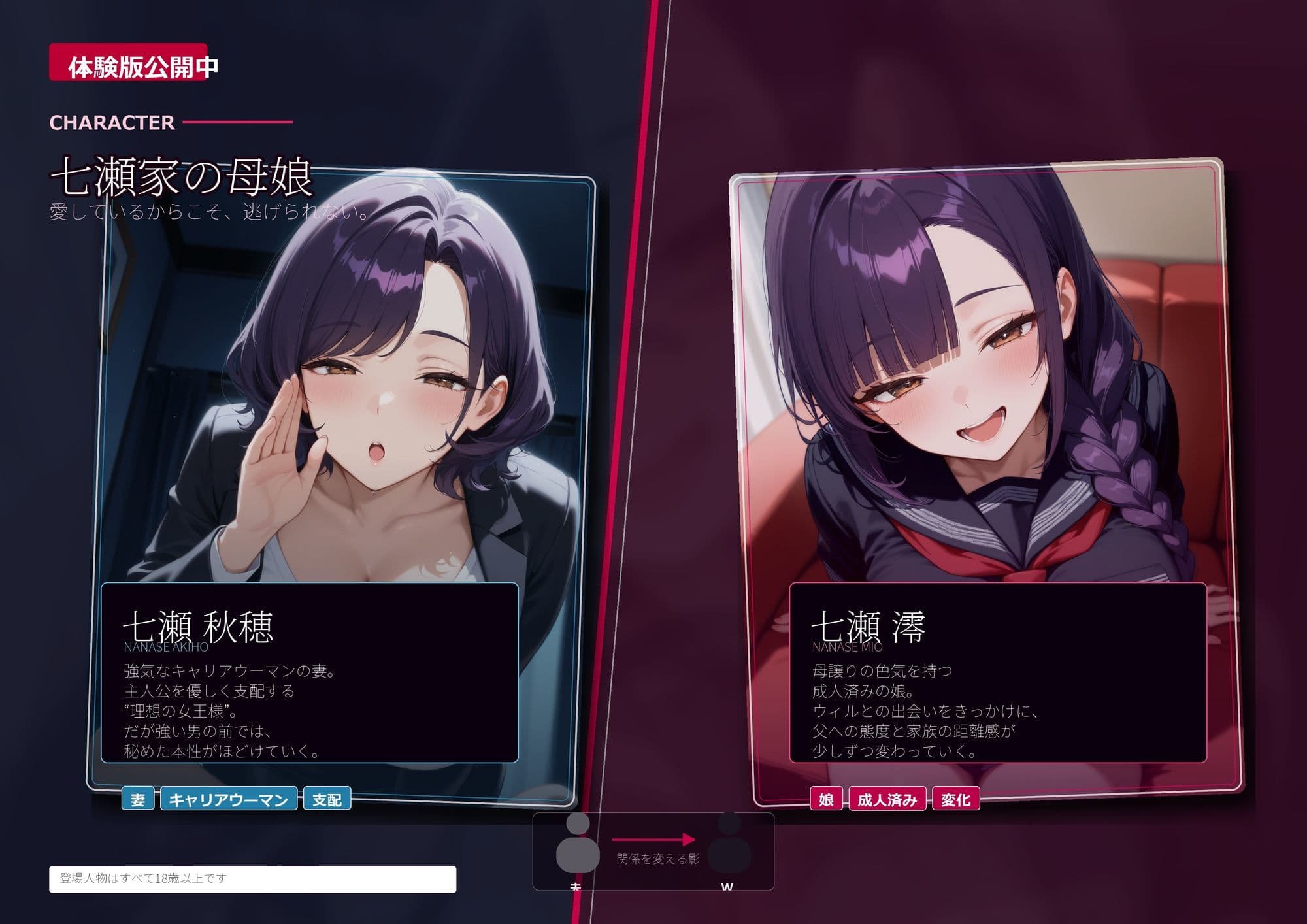 【ノベルゲーム】母娘陥落 サンプル2