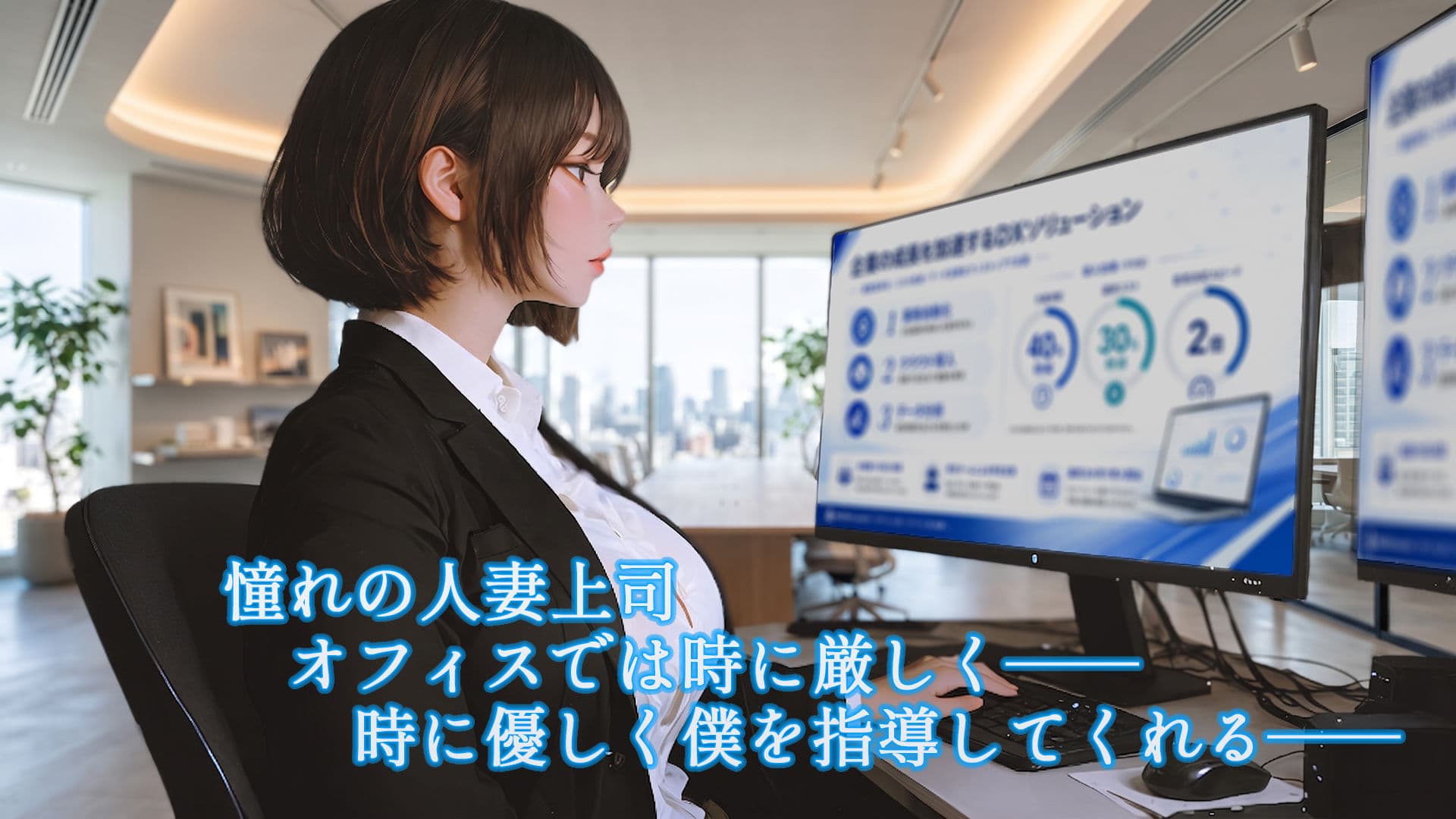 今日、憧れの人妻上司をNTRます サンプル3