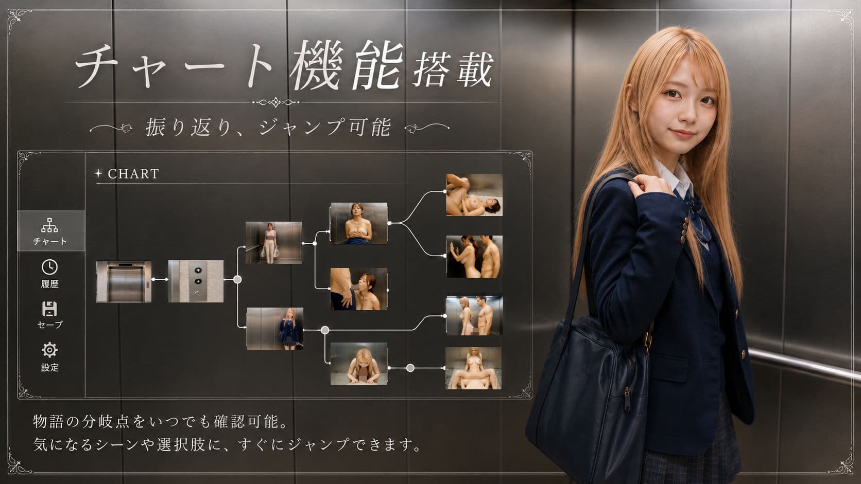 【フル実写動画】密室エレベーターに閉じ込められヤリマン巨乳人妻/ギャル/アイドルと中出しセックスした件 サンプル6