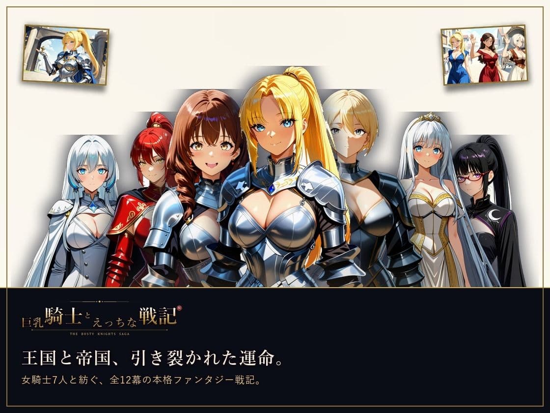 巨乳騎士とえっちな戦記〜7人の巨乳女騎士を娶り、ハーレム皇帝になるまで〜 サンプル1