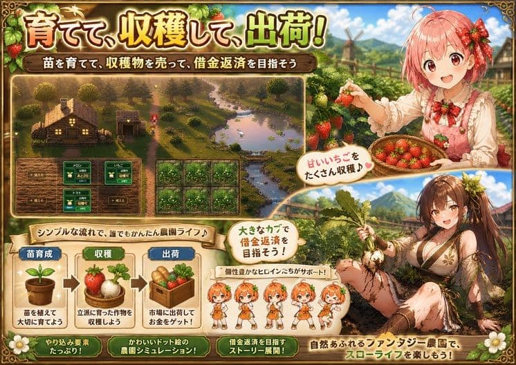孕ませ！苗床ファーム〜破産寸前！過酷な借金返済と苗床娘たちとのムラムラ繁殖生活〜 サンプル4