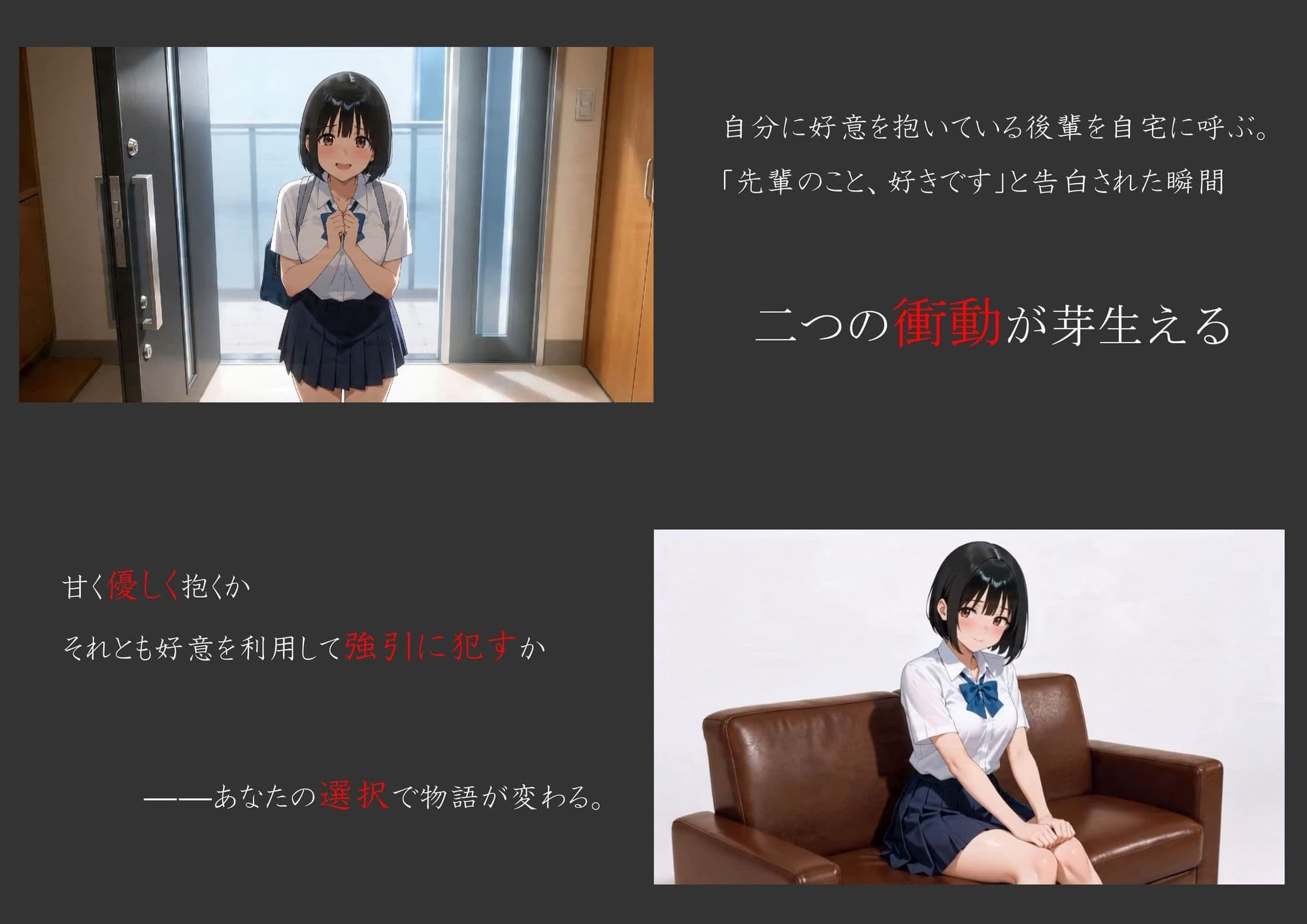 俺のことが好きな後輩を自宅に呼んで犯してみた サンプル1