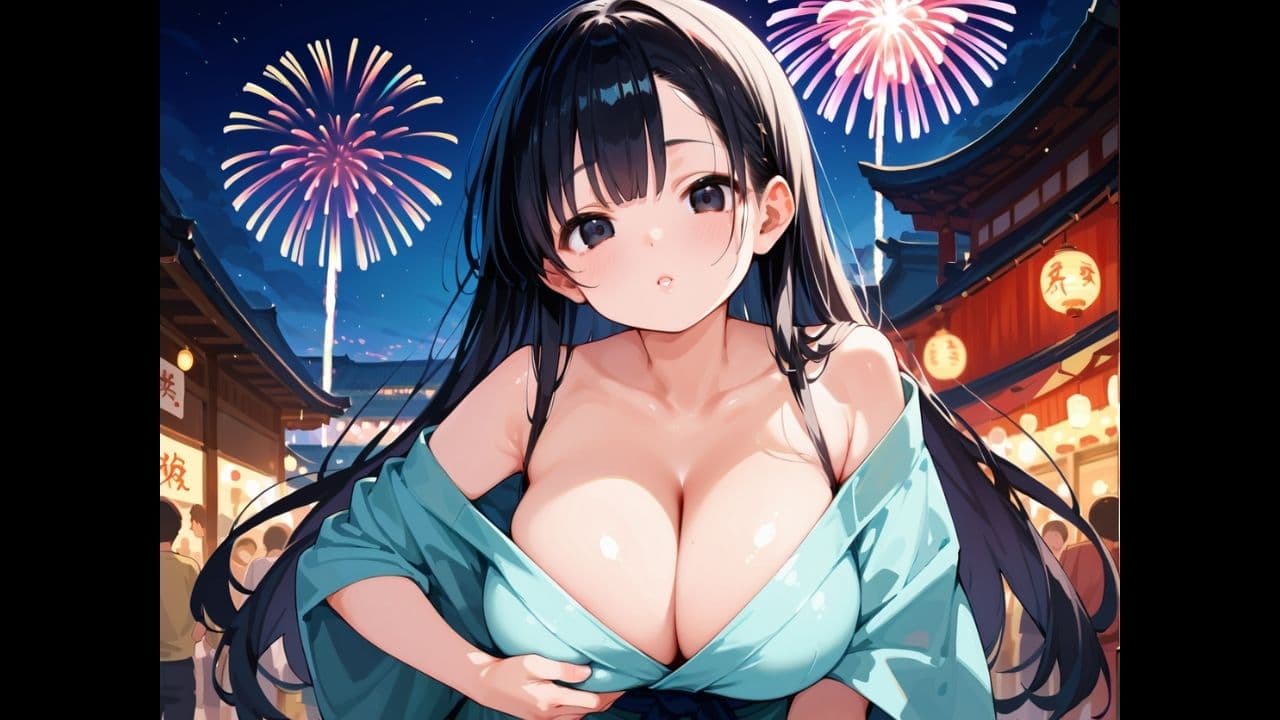 爆乳清楚な同級生と夏祭りの夜、はじめての浴衣で中出し初恋えっち。 サンプル2