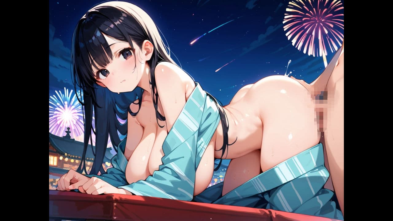 爆乳清楚な同級生と夏祭りの夜、はじめての浴衣で中出し初恋えっち。 サンプル9