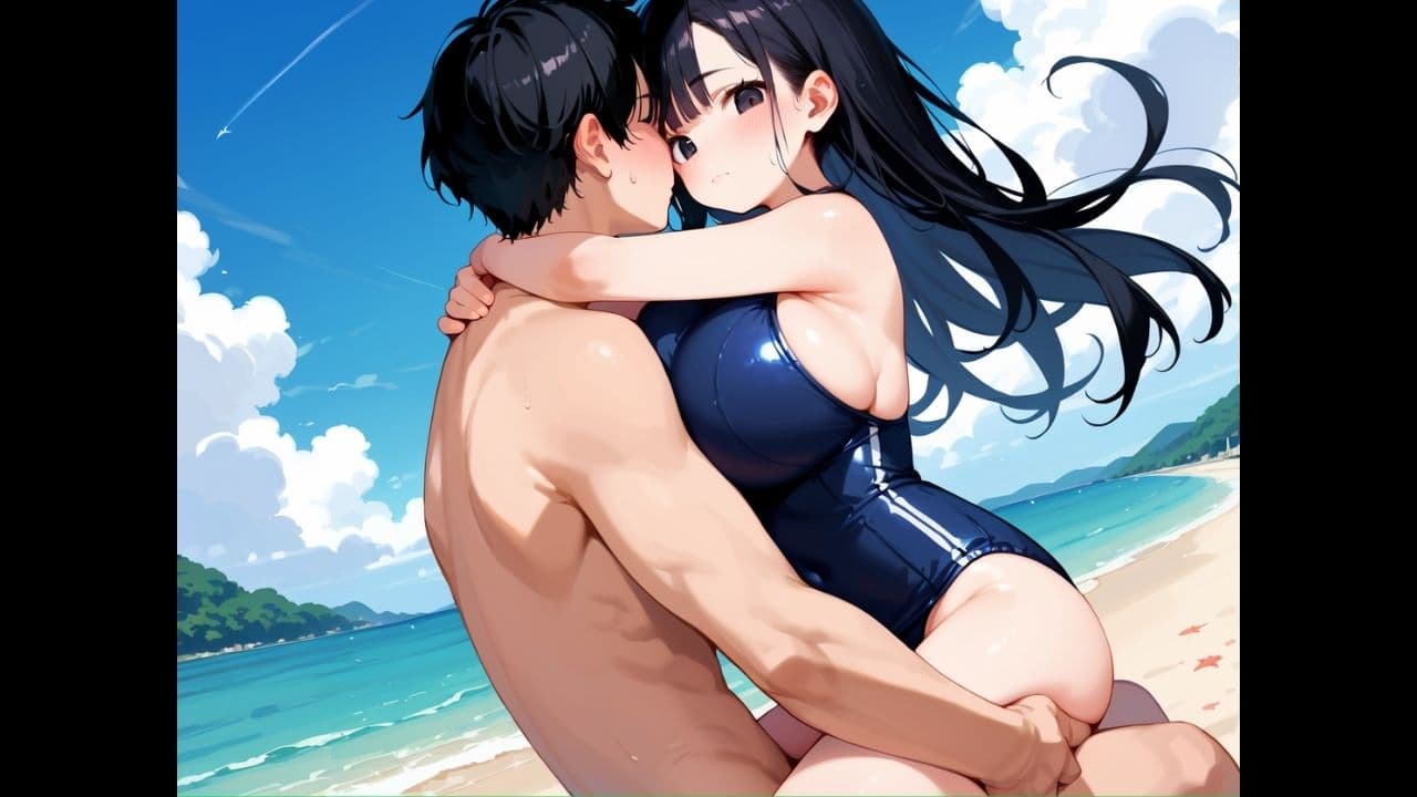 無口な爆乳スク水彼女は、俺の前でだけ乱れる〜二人きりの海で中出し。潮騒と、寡黙な君〜 サンプル7