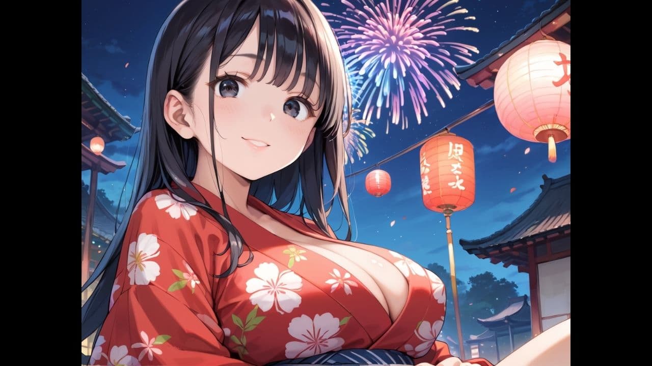 爆乳浴衣の肉食彼女と、夏祭りの夜に貪り中出しH。 サンプル2