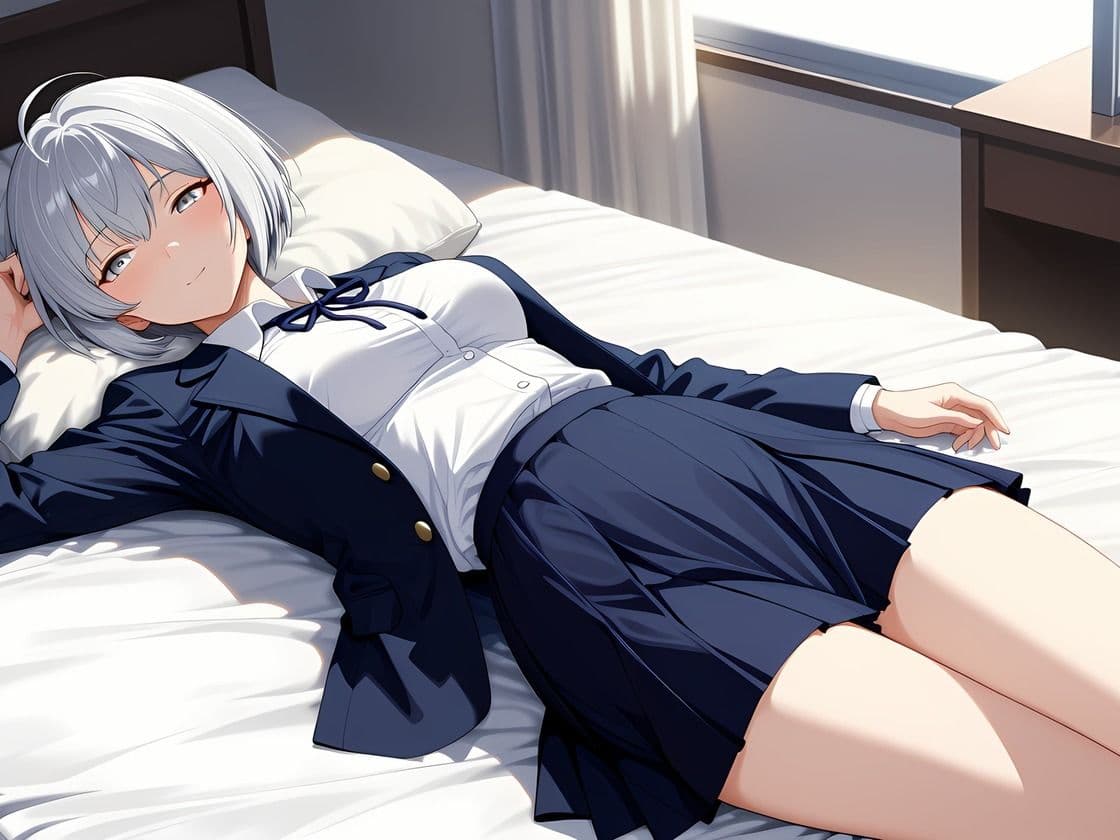 巨乳銀髪王子様幼馴染とえっちがしたい サンプル1
