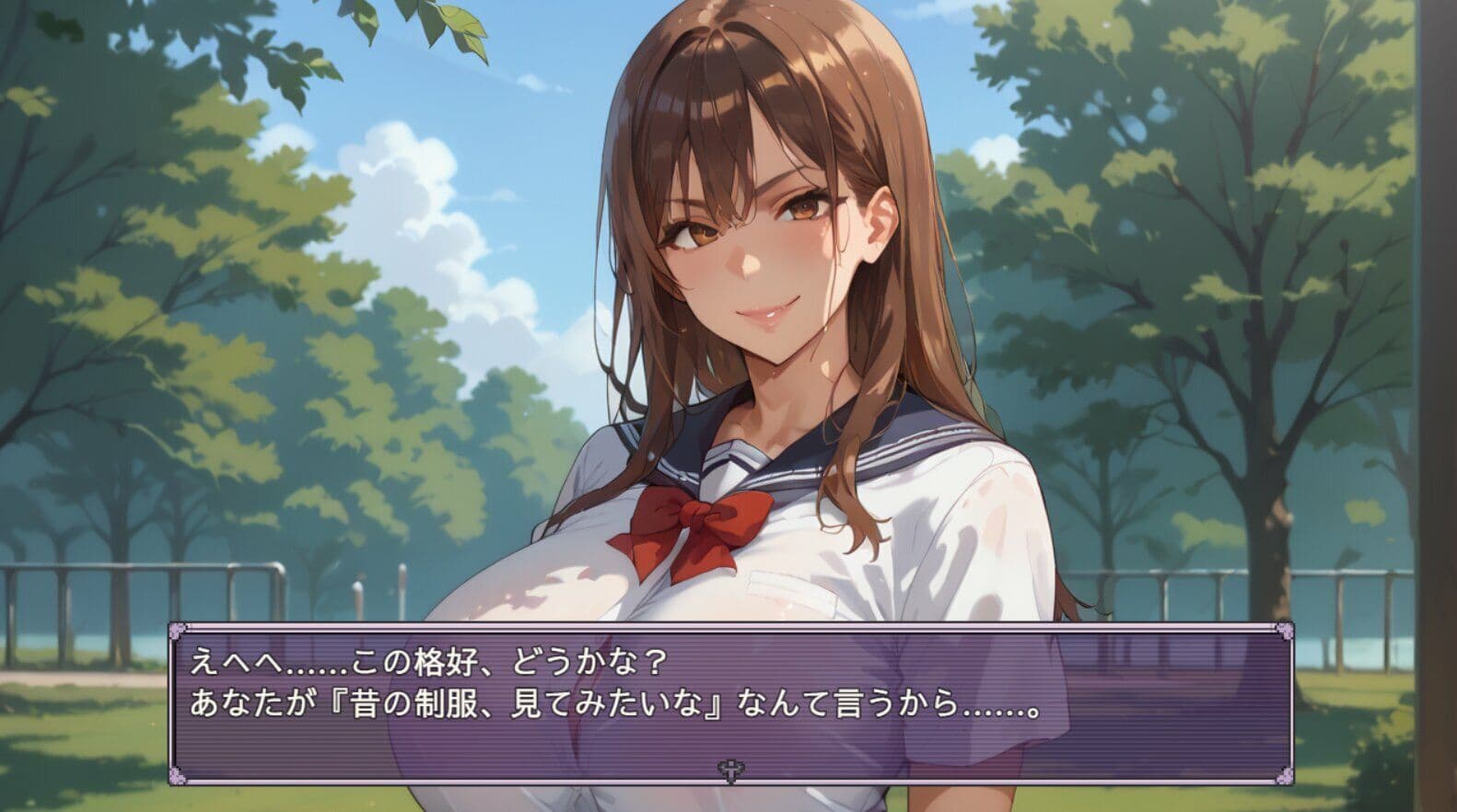 半年記念の制服エッチ 場所は真夏の公園で…。 サンプル1