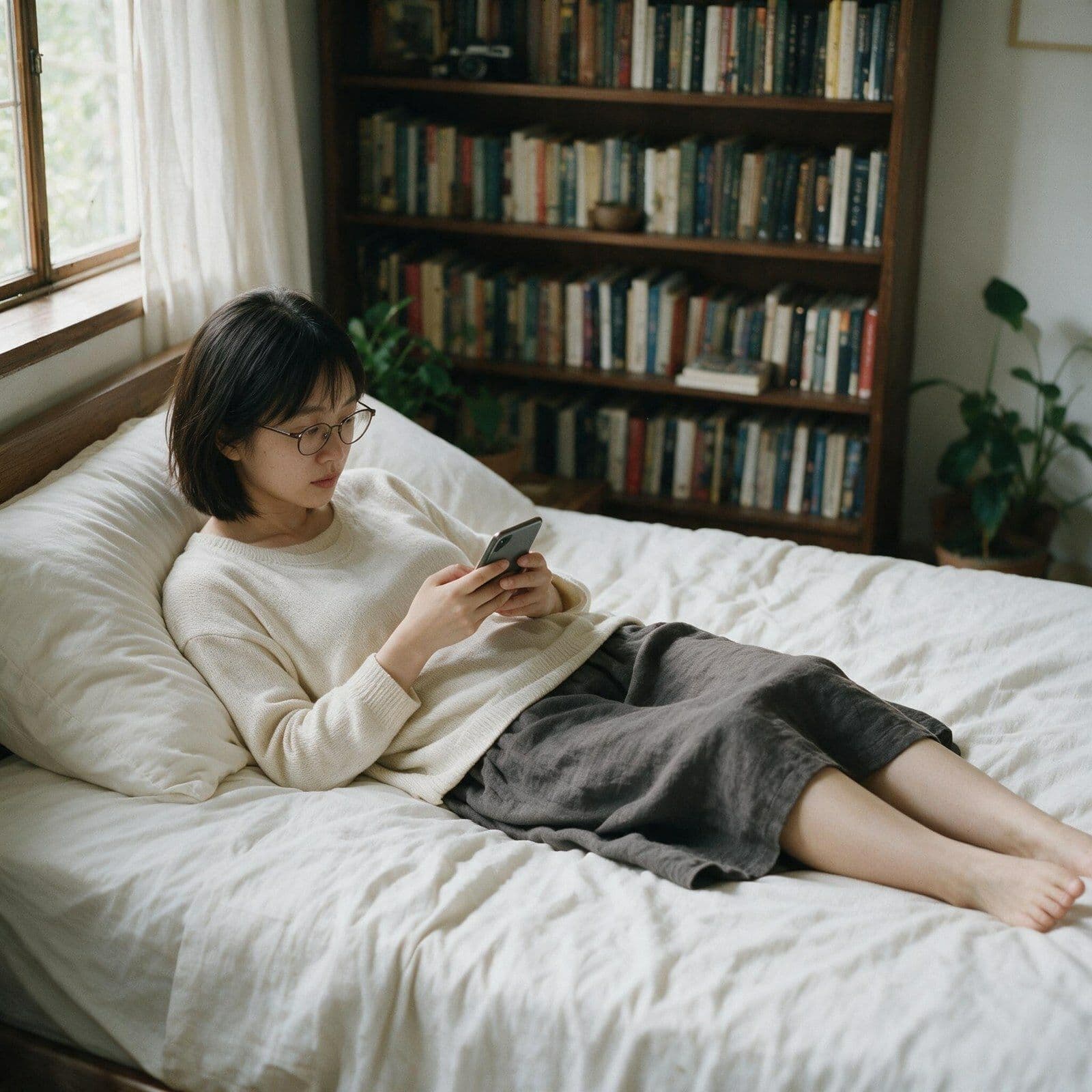 ＜実写級＞露出を上げると見えるもの・眼鏡の文系女子（24）の部屋 28本 サンプル3