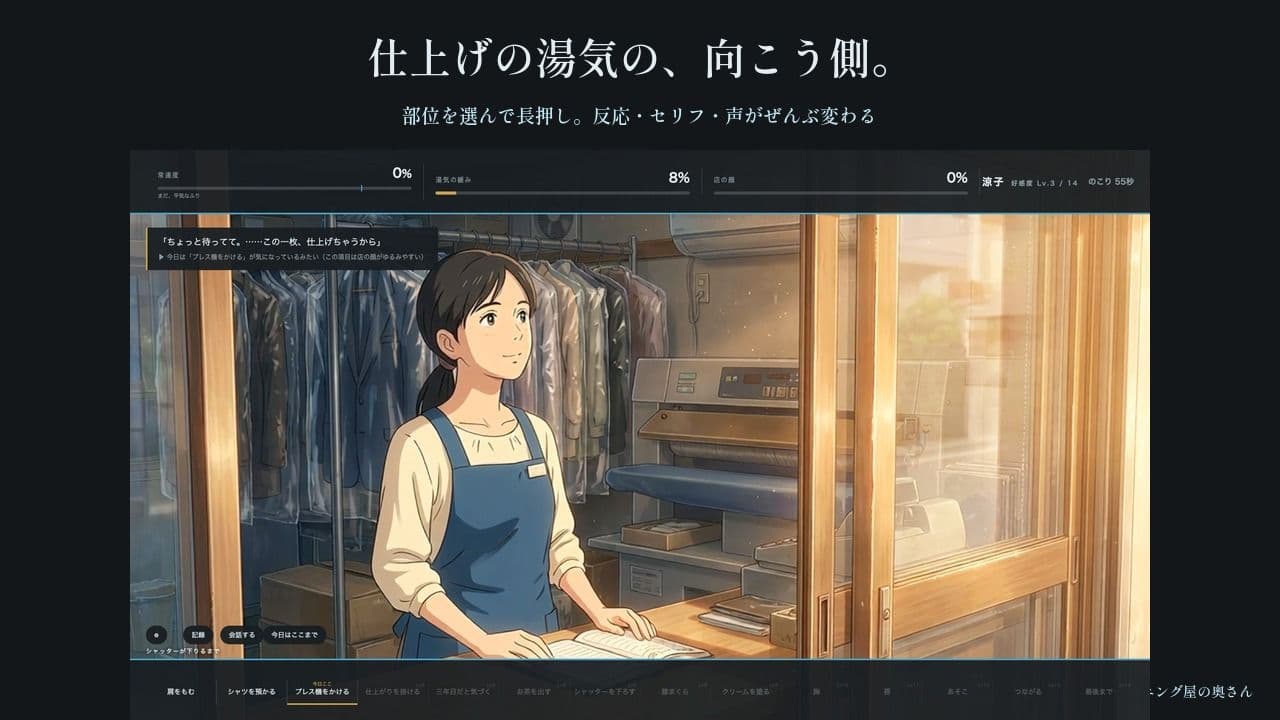 俺のシャツの畳み方を覚えている奥さん 〜クリーニング屋に通って三年目の夜〜 サンプル2