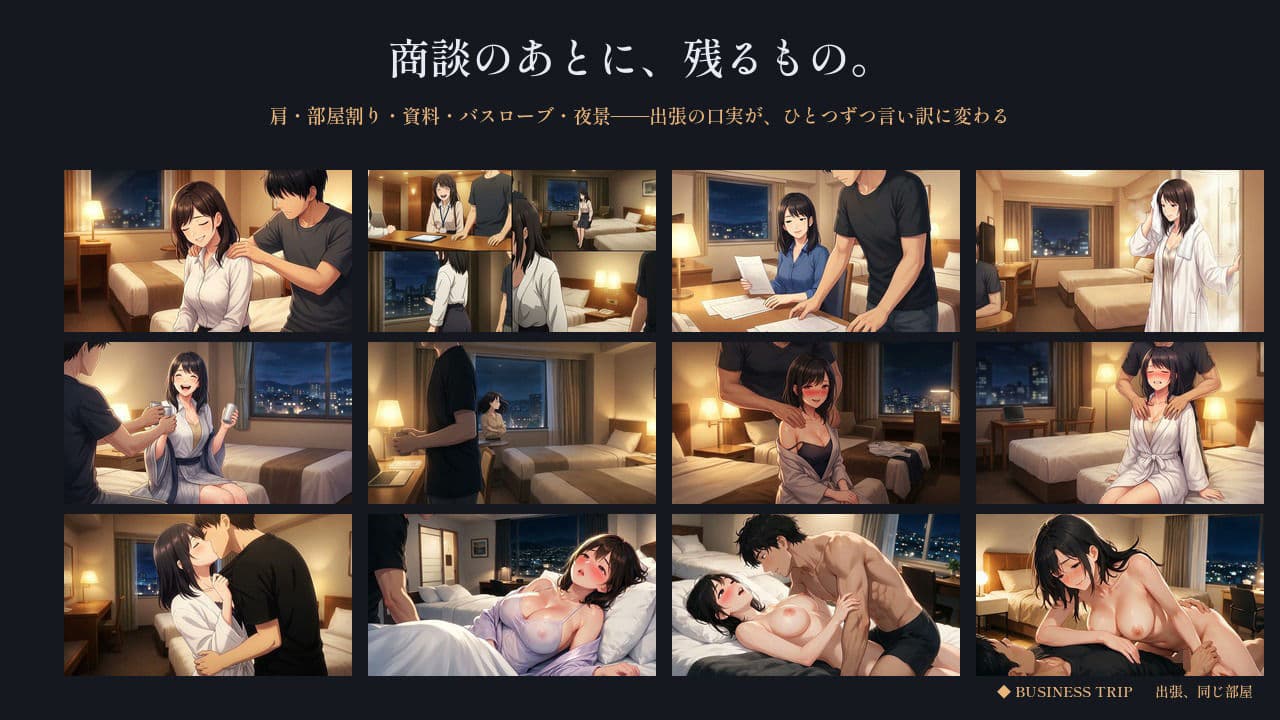 出張、同じ部屋 〜三泊四日〜 サンプル4