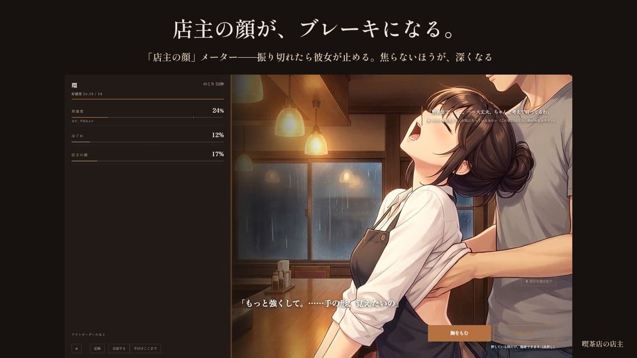 七年「いつもの」しか言わせない喫茶店の奥さん 〜ラストオーダーのあと、鍵を閉められた〜 サンプル3