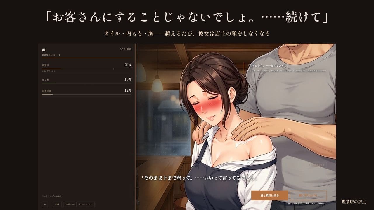 七年「いつもの」しか言わせない喫茶店の奥さん 〜ラストオーダーのあと、鍵を閉められた〜 サンプル6