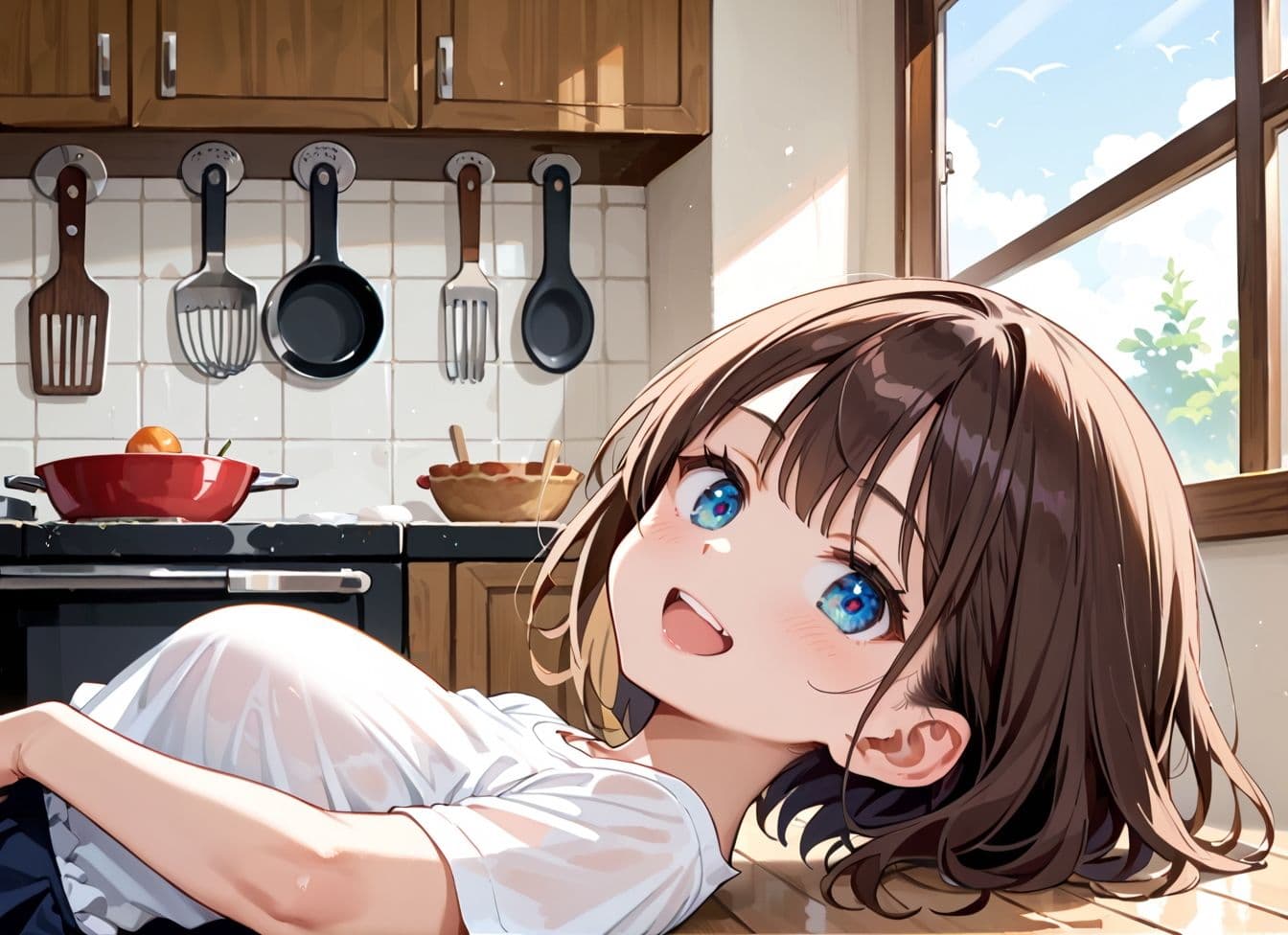 朝ごはんより、まずわたし！新妻と始める甘々田舎暮らし サンプル1