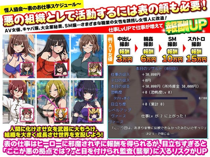 怪人協会  世界征服シミュレーター サンプル3