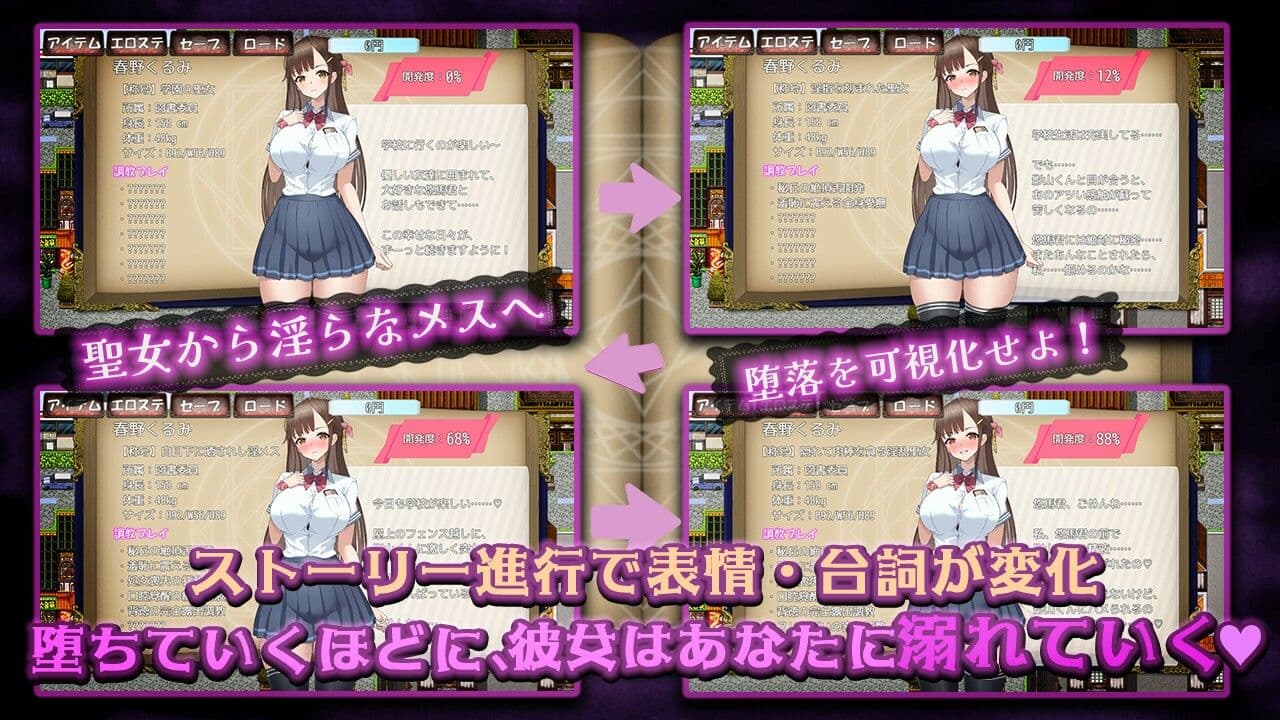禁断の寝取られ目録〜聖女の仮面を剥がす淫らな禁書調教〜 サンプル2