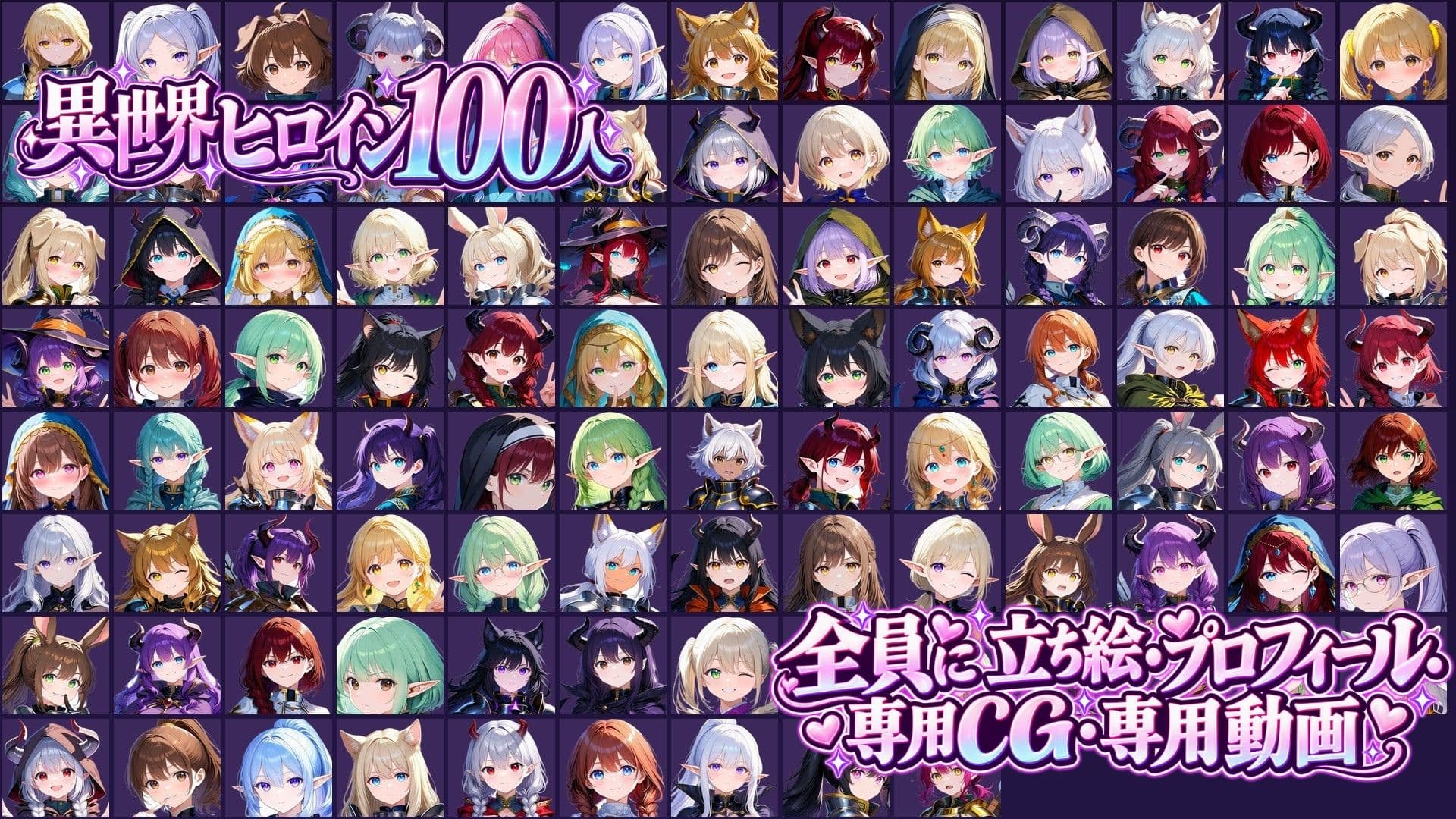 異世界ヒロイン100人パズル サンプル5