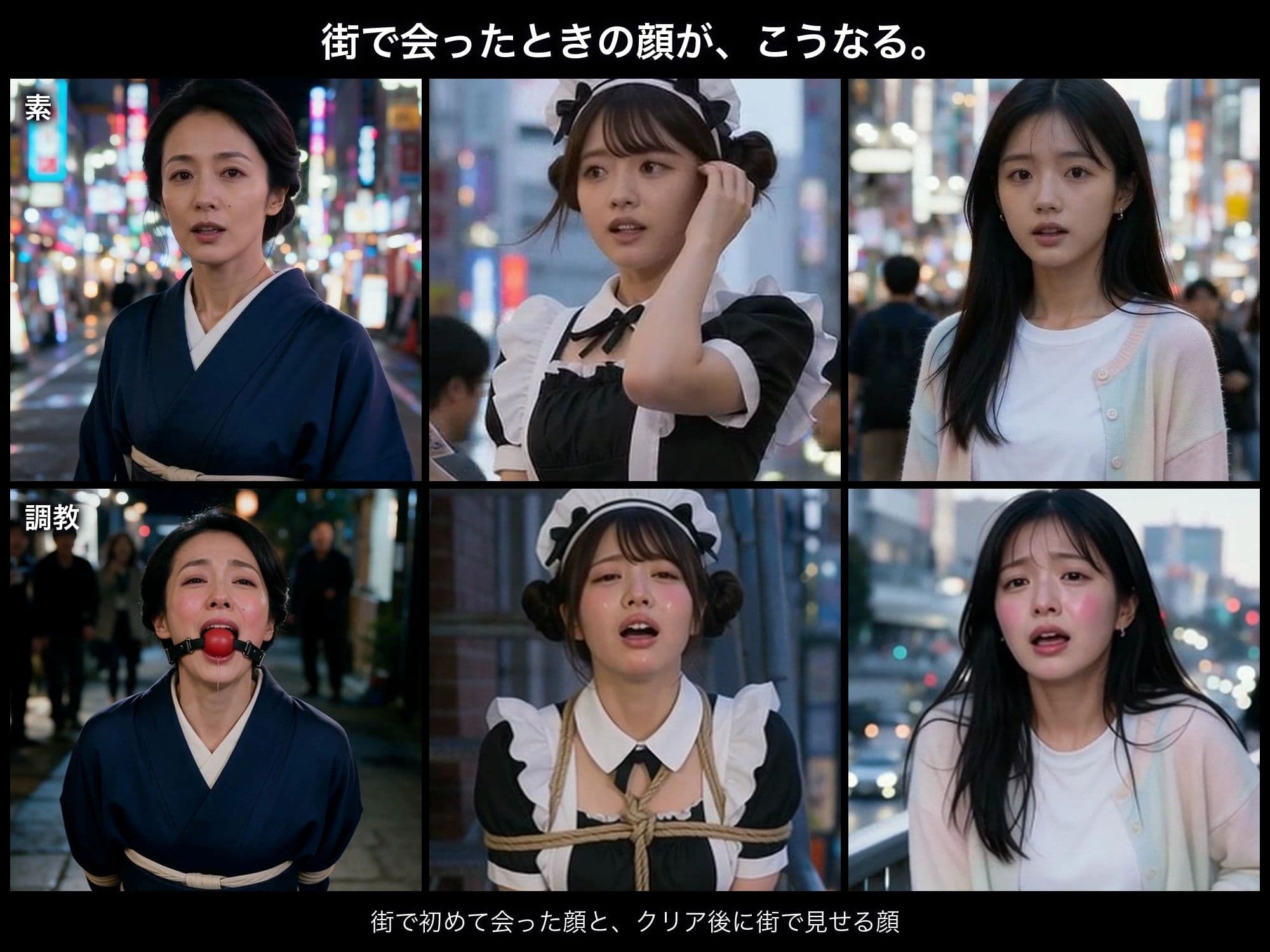 洗脳支配アプリで街中の女32人を調教してハーレム サンプル7