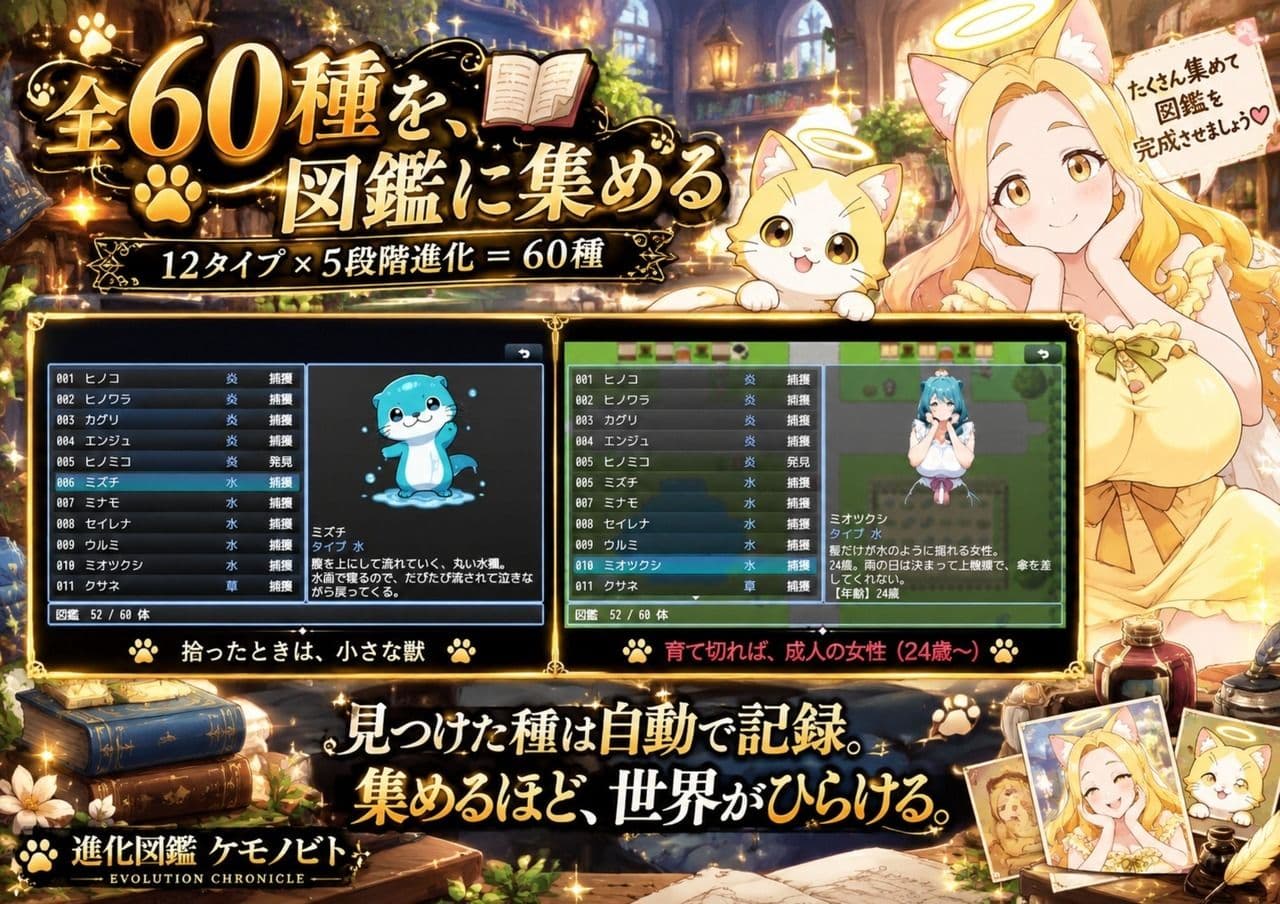 進化図鑑ケモノビト〜相棒と巡る進化の物語〜 サンプル3