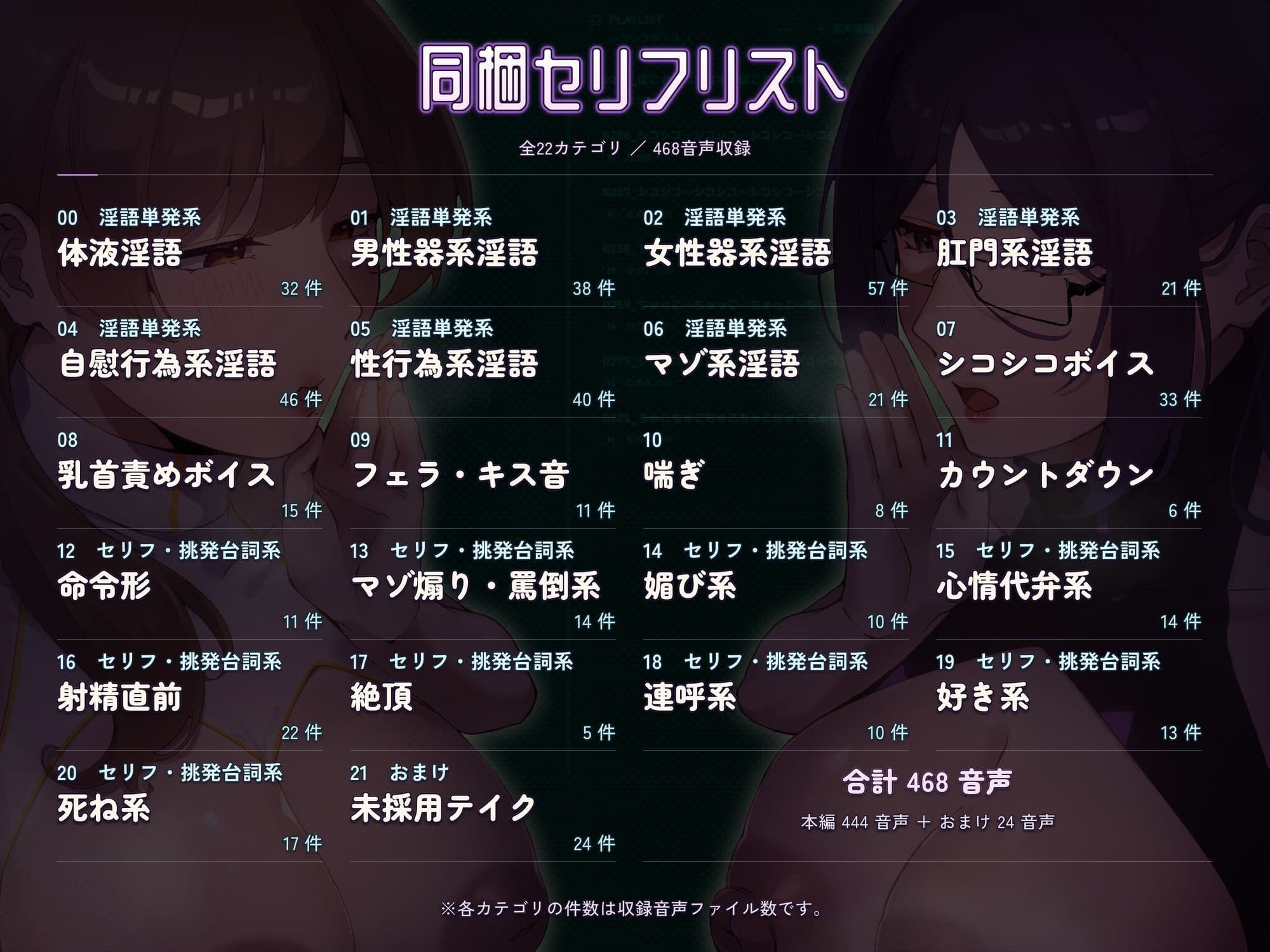 【PC・APK・ドスケベ音声管理アプリ】オナサポスタジオ 〜音声をカスタム再生できる淫語再生プレイヤー〜【切り抜きツール同梱】 サンプル8