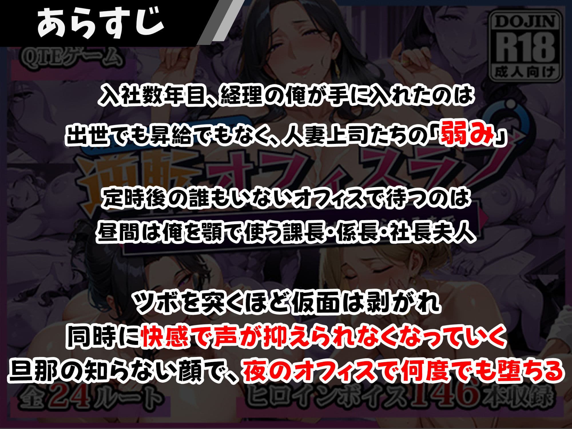 【逆転オフィスラブ】人妻上司3人を、部下の俺が分からせるまで サンプル1