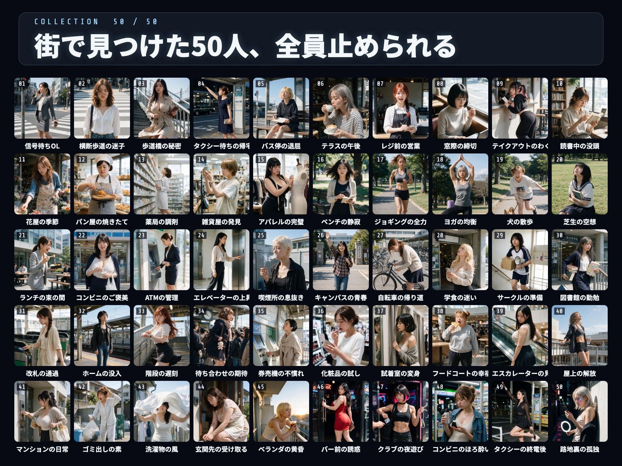 時間よ止まれ！街ゆく美女50人を止めてヤる サンプル3