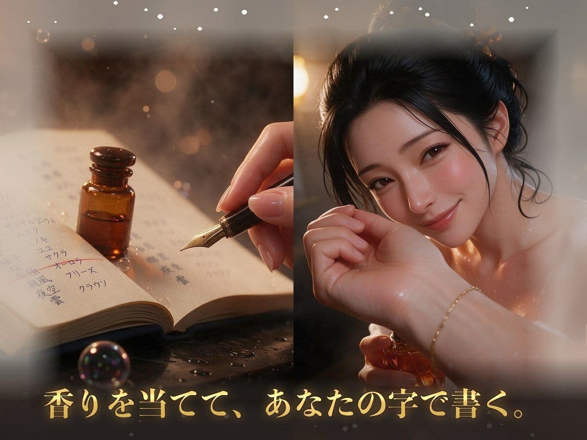 曇った鏡に残りの回数を書く、本指名のソープ嬢・瑠璃〜泡まみれ密着マットと、泡パイズリ〜 サンプル3