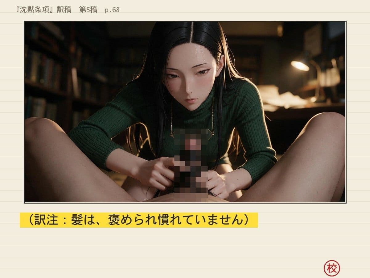 催淫アプリが効いたふりの黒髪巨乳翻訳家〜「……かかりました」と訳しながら、中出しまで許してくれる〜 サンプル4
