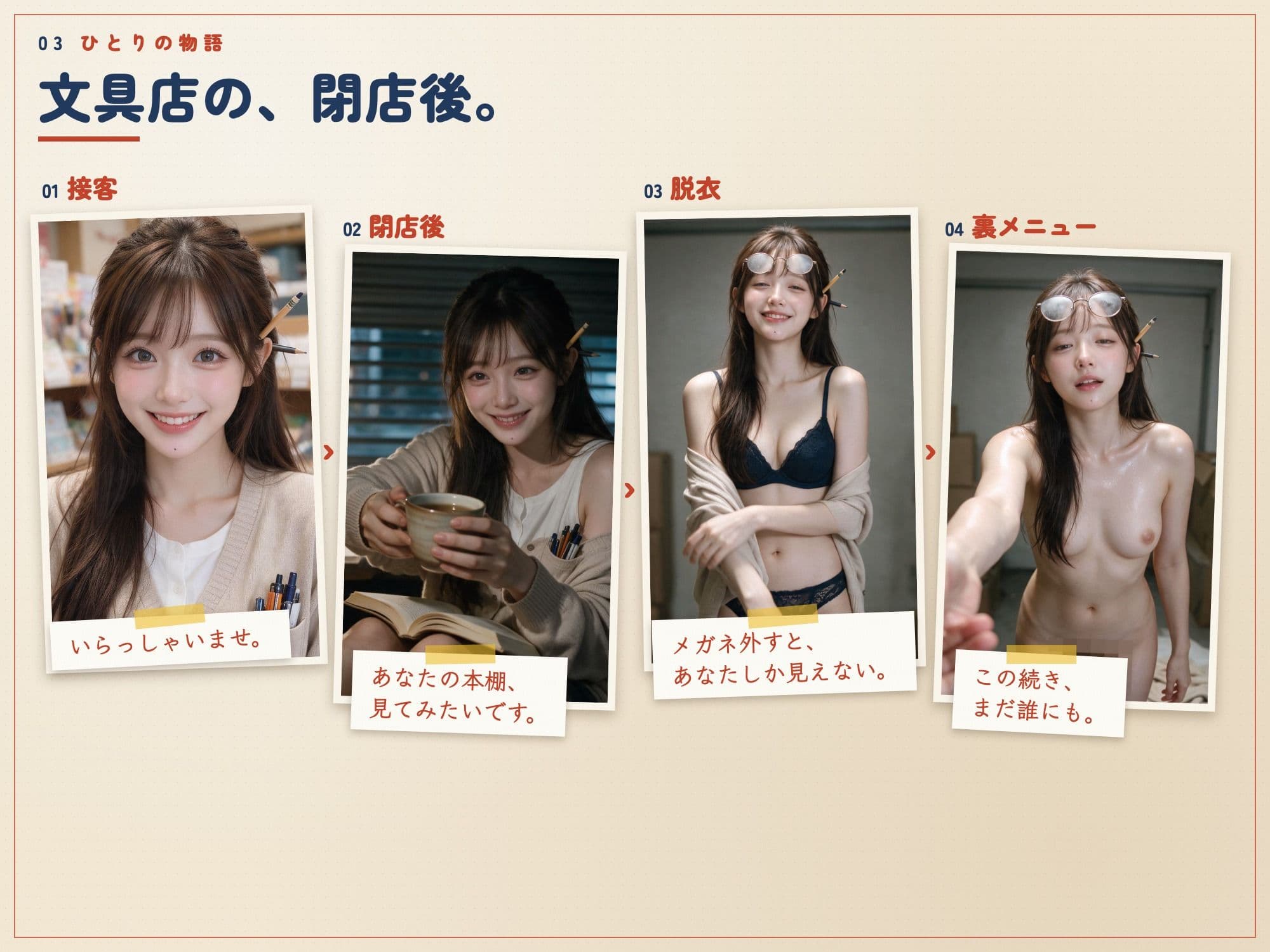 50人の看板娘たち〜俺だけ閉店後に裏オプ解放! サンプル3