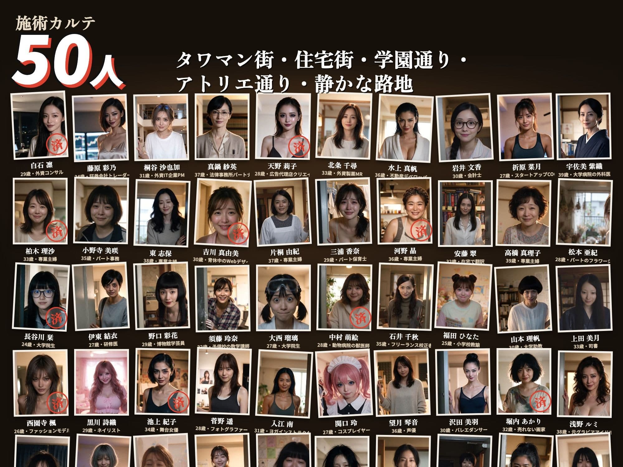 出張マッサージで美女の自宅50人 サンプル2